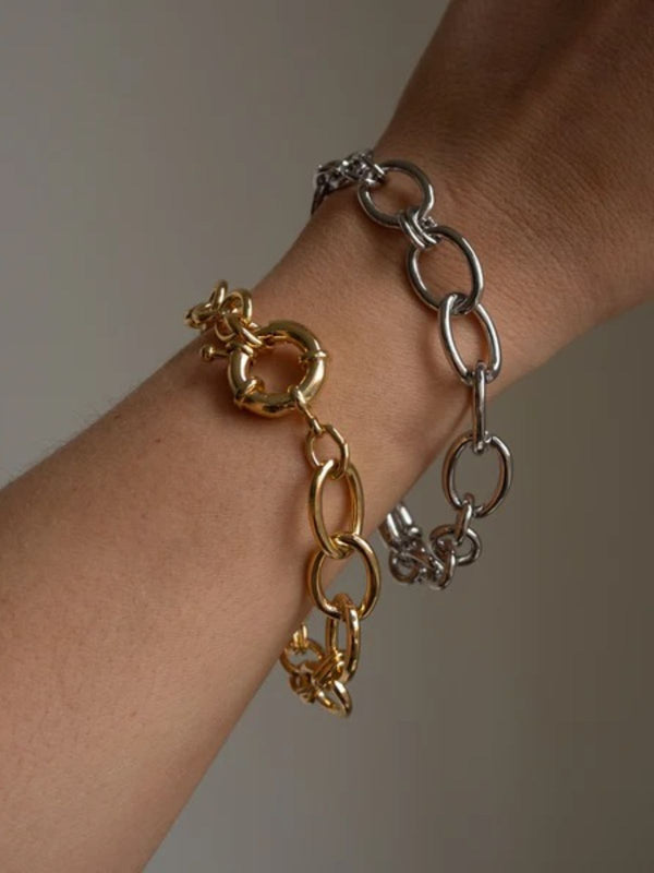 Cleo Link Chain Bracelet - Silver