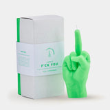 CandleHand "F*ck You" - Neon Green