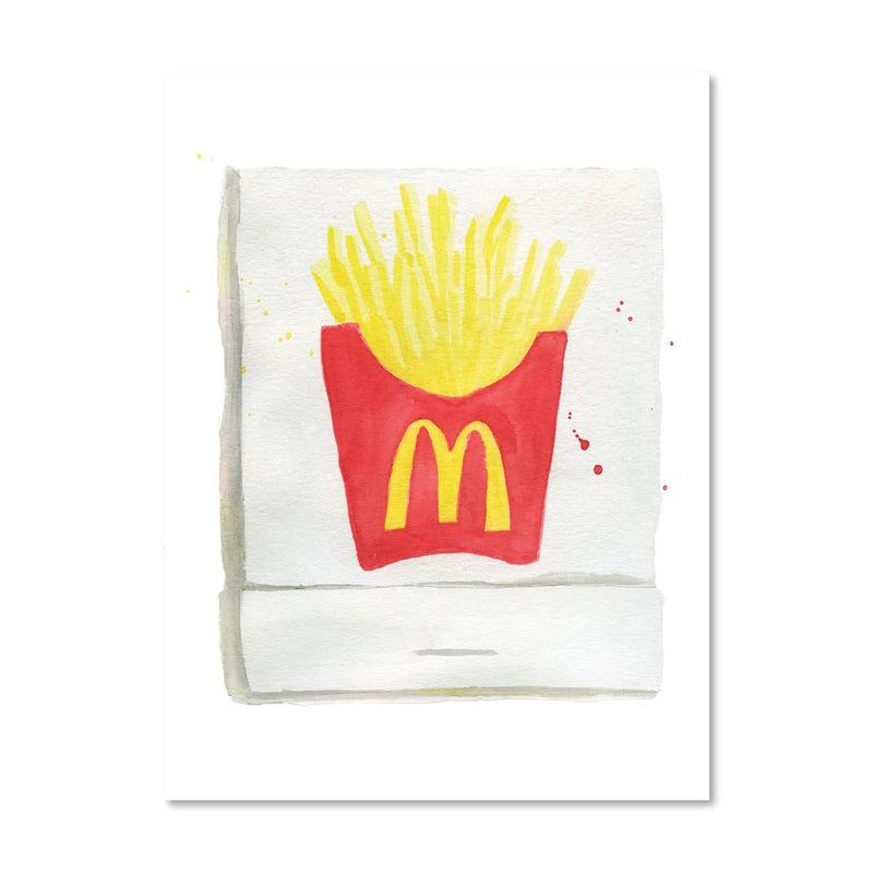 McDonald's Matchbook Watercolor Print